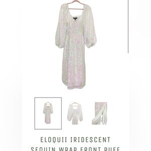 Eliquii iridescent dress size 18 brand new.